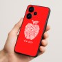 כיסוי בעיצוב אישי עם השם שלך לדגם - Realme Narzo 70 Pro 5G בעיצוב הדפס תפוח