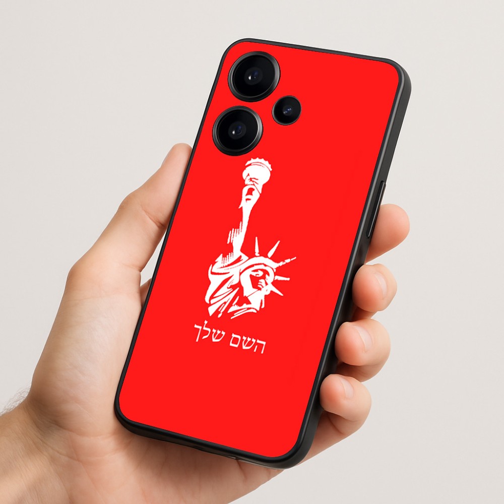 כיסוי בעיצוב אישי עם השם שלך לדגם - Realme Narzo 70 Pro 5G בעיצוב פסל החירות