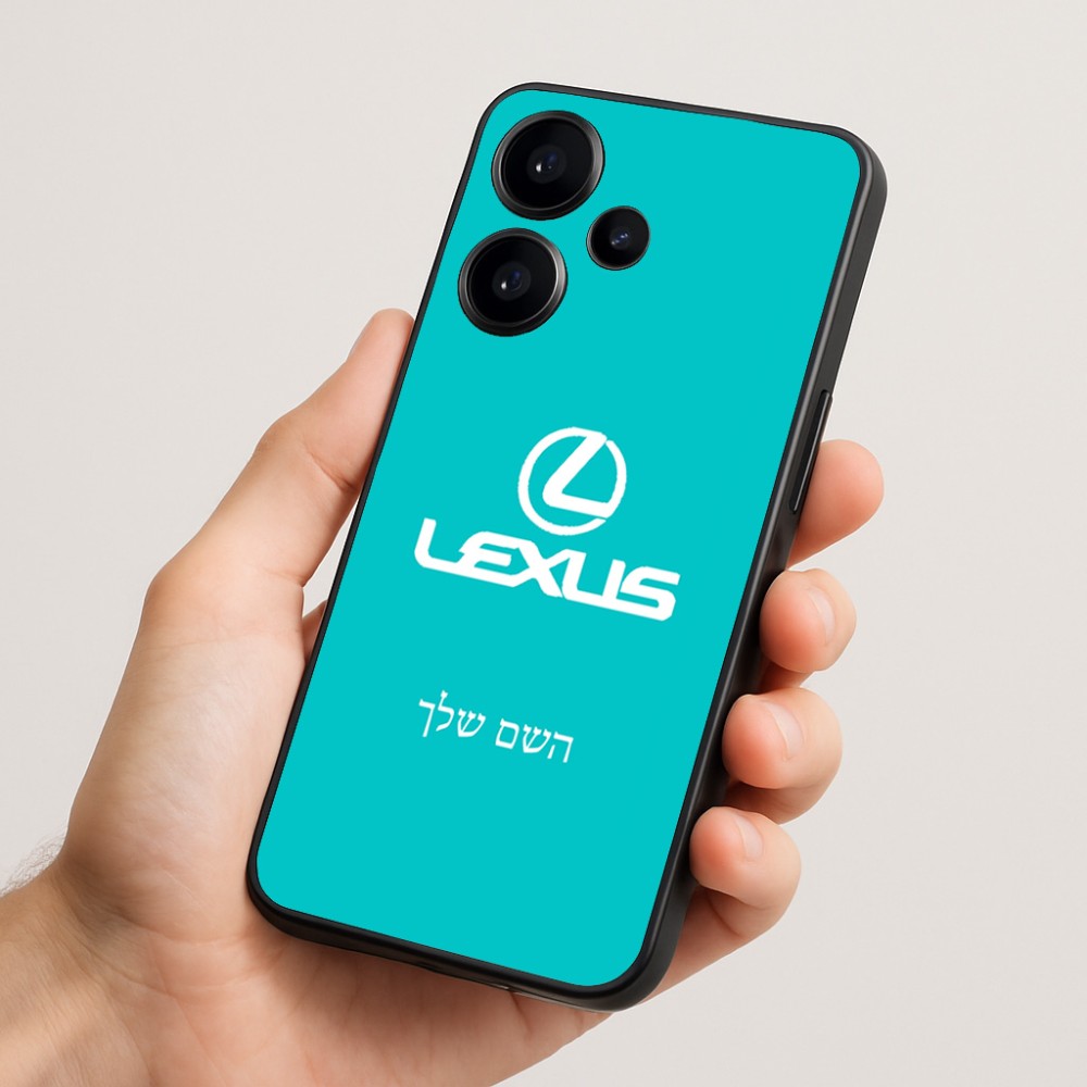 כיסוי בעיצוב אישי עם השם שלך לדגם - Realme Narzo 70 Pro 5G בעיצוב לקסוס