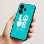 כיסוי בעיצוב אישי עם השם שלך לדגם - Realme Narzo 70 Pro 5G בעיצוב אהבה