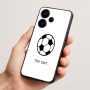 כיסוי בעיצוב אישי עם השם שלך לדגם - Realme Narzo 70 Pro 5G בעיצוב כדורגל כדור כדורגל