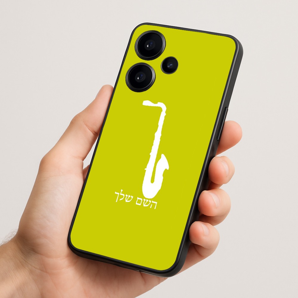 כיסוי בעיצוב אישי עם השם שלך לדגם - Realme Narzo 70 Pro 5G בעיצוב סקסופון