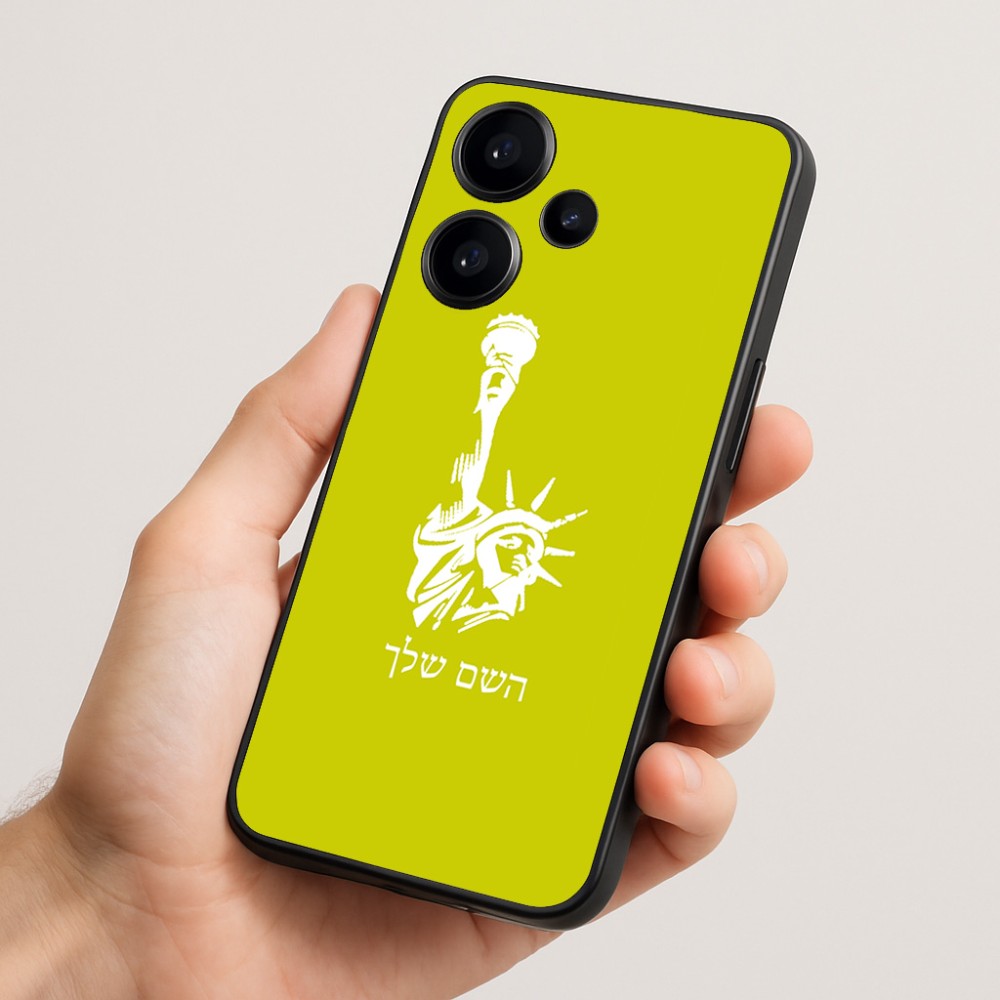 כיסוי בעיצוב אישי עם השם שלך לדגם - Realme Narzo 70 Pro 5G בעיצוב פסל החירות