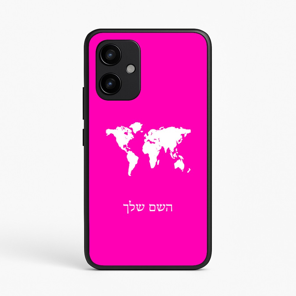 כיסוי בעיצוב אישי עם השם שלך לדגם - Realme P4 Power 5G בעיצוב מפת העולם