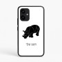 כיסוי בעיצוב אישי עם השם שלך לדגם - Realme P4 Power 5G בעיצוב קרנף