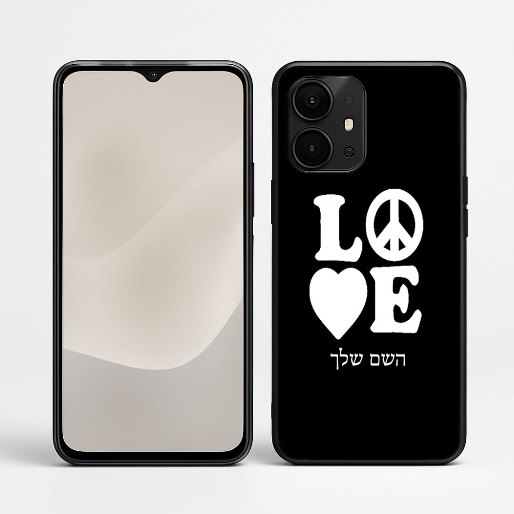 כיסוי בעיצוב אישי עם השם שלך לדגם - Realme P4 Power 5G בעיצוב אהבה