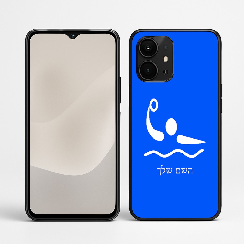 כיסוי בעיצוב אישי עם השם שלך לדגם - Realme P4 Power 5G בעיצוב כדור מים אולימפי