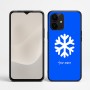 כיסוי בעיצוב אישי עם השם שלך לדגם - Realme P4 Power 5G בעיצוב שלג