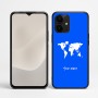 כיסוי בעיצוב אישי עם השם שלך לדגם - Realme P4 Power 5G בעיצוב מפת העולם