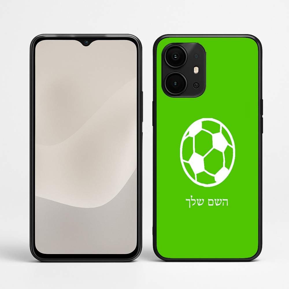 כיסוי בעיצוב אישי עם השם שלך לדגם - Realme P4 Power 5G בעיצוב כדורגל כדור כדורגל