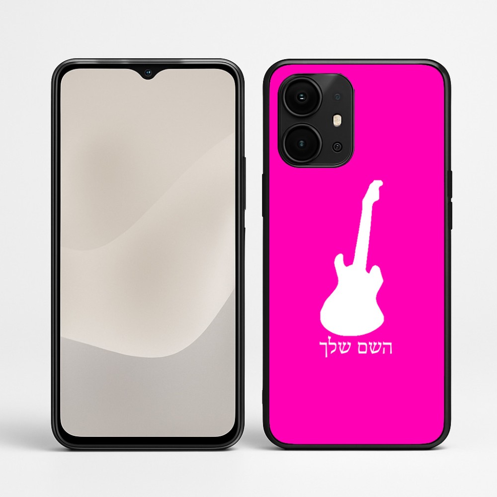 כיסוי בעיצוב אישי עם השם שלך לדגם - Realme P4 Power 5G בעיצוב גיטרה