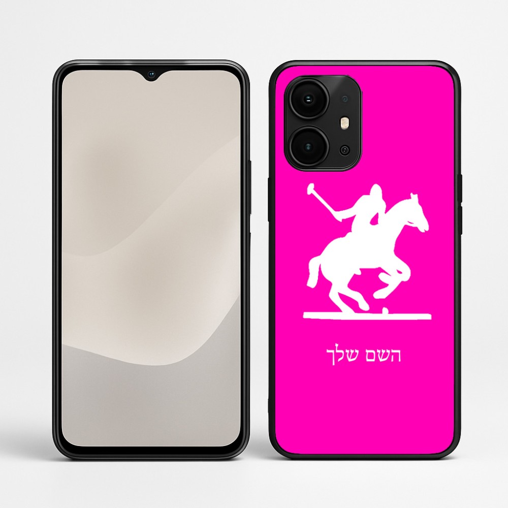 כיסוי בעיצוב אישי עם השם שלך לדגם - Realme P4 Power 5G בעיצוב שחקן פולו - סוס
