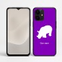 כיסוי בעיצוב אישי עם השם שלך לדגם - Realme P4 Power 5G בעיצוב קרנף