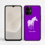 כיסוי בעיצוב אישי עם השם שלך לדגם - Realme P4 Power 5G בעיצוב זברה