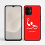 כיסוי בעיצוב אישי עם השם שלך לדגם - Realme P4 Power 5G בעיצוב כדור מים אולימפי