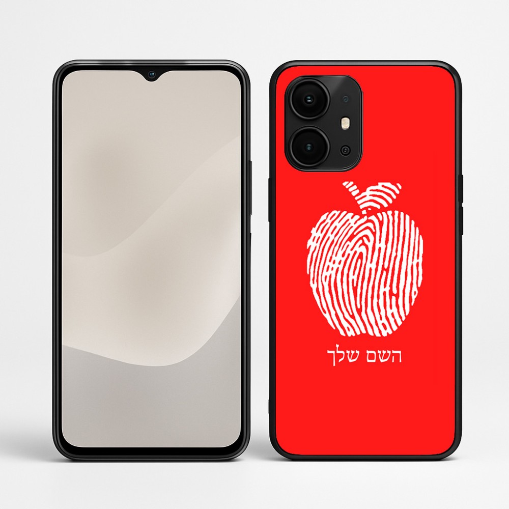 כיסוי בעיצוב אישי עם השם שלך לדגם - Realme P4 Power 5G בעיצוב הדפס תפוח