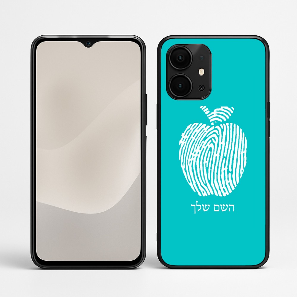 כיסוי בעיצוב אישי עם השם שלך לדגם - Realme P4 Power 5G בעיצוב הדפס תפוח