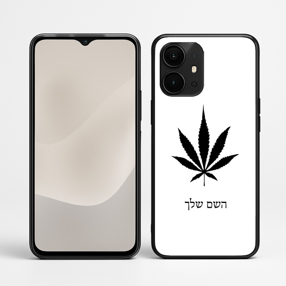 כיסוי בעיצוב אישי עם השם שלך לדגם - Realme P4 Power 5G בעיצוב עלה מריחואנה - גראס