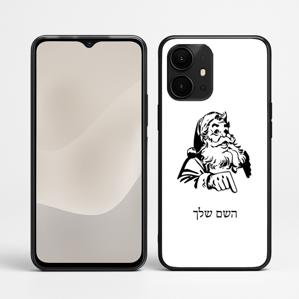 כיסוי בעיצוב אישי עם השם שלך לדגם - Realme P4 Power 5G בעיצוב סנטה קלאוס