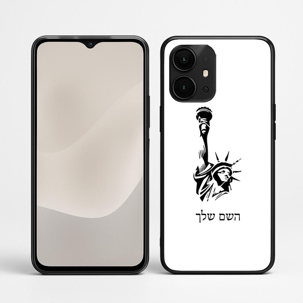 כיסוי בעיצוב אישי עם השם שלך לדגם - Realme P4 Power 5G בעיצוב פסל החירות