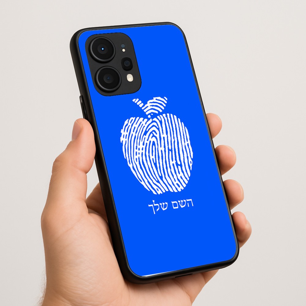 כיסוי בעיצוב אישי עם השם שלך לדגם - Realme P4 Power 5G בעיצוב הדפס תפוח