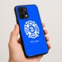 כיסוי בעיצוב אישי עם השם שלך לדגם - Realme P4 Power 5G בעיצוב כבאי - תגית