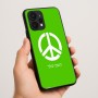 כיסוי בעיצוב אישי עם השם שלך לדגם - Realme P4 Power 5G בעיצוב סמל השלום