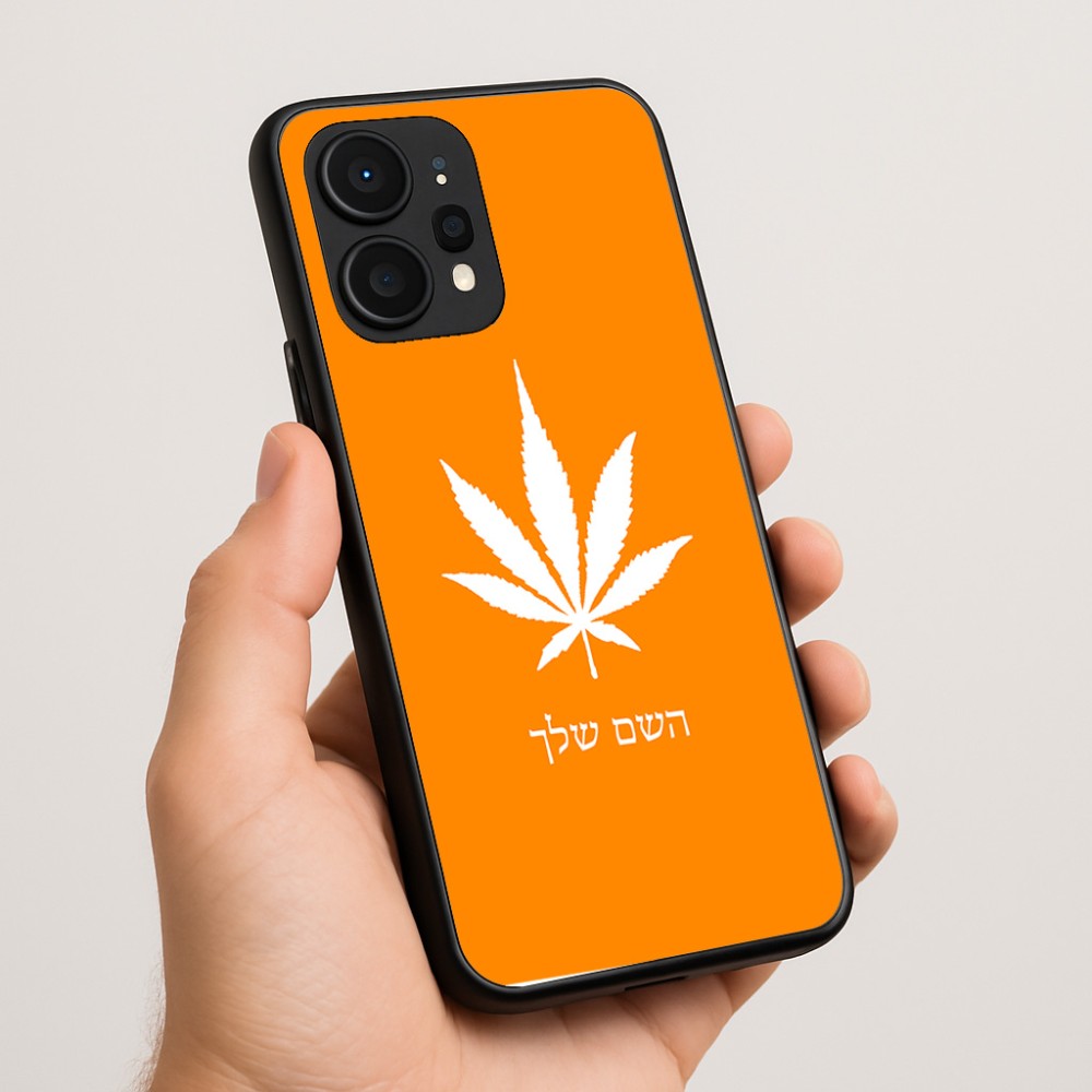 כיסוי בעיצוב אישי עם השם שלך לדגם - Realme P4 Power 5G בעיצוב עלה מריחואנה - גראס
