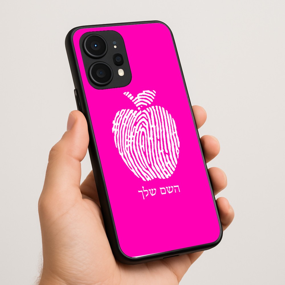 כיסוי בעיצוב אישי עם השם שלך לדגם - Realme P4 Power 5G בעיצוב הדפס תפוח