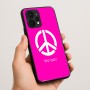 כיסוי בעיצוב אישי עם השם שלך לדגם - Realme P4 Power 5G בעיצוב סמל השלום