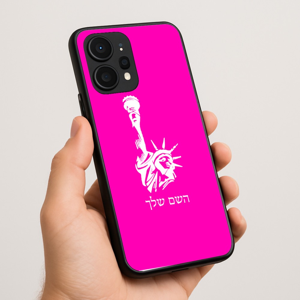 כיסוי בעיצוב אישי עם השם שלך לדגם - Realme P4 Power 5G בעיצוב פסל החירות