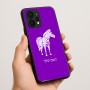 כיסוי בעיצוב אישי עם השם שלך לדגם - Realme P4 Power 5G בעיצוב זברה