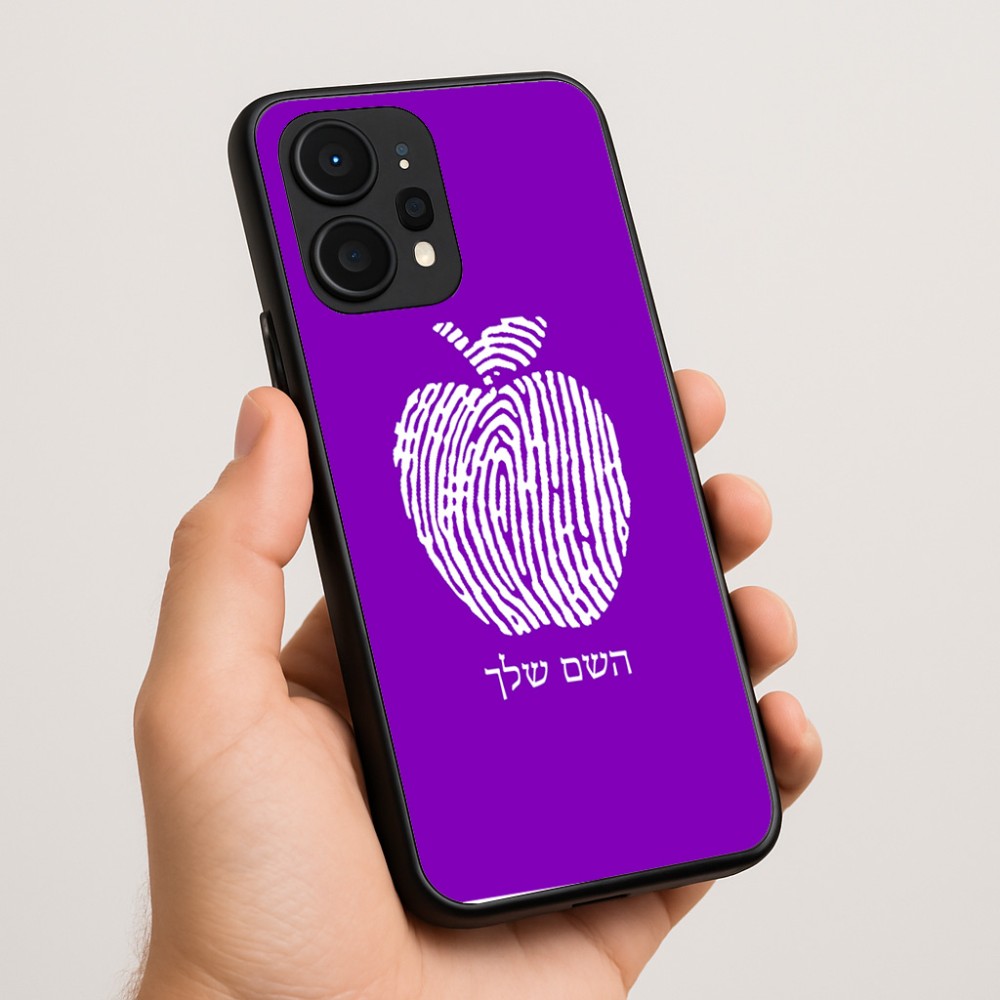 כיסוי בעיצוב אישי עם השם שלך לדגם - Realme P4 Power 5G בעיצוב הדפס תפוח