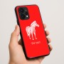 כיסוי בעיצוב אישי עם השם שלך לדגם - Realme P4 Power 5G בעיצוב זברה