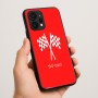 כיסוי בעיצוב אישי עם השם שלך לדגם - Realme P4 Power 5G בעיצוב דגל המירוץ