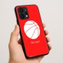 כיסוי בעיצוב אישי עם השם שלך לדגם - Realme P4 Power 5G בעיצוב כדורסל