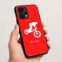 כיסוי בעיצוב אישי עם השם שלך לדגם - Realme P4 Power 5G בעיצוב רוכב אופניים
