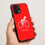 כיסוי בעיצוב אישי עם השם שלך לדגם - Realme P4 Power 5G בעיצוב אופניים אולימפיים