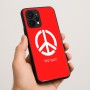 כיסוי בעיצוב אישי עם השם שלך לדגם - Realme P4 Power 5G בעיצוב סמל השלום