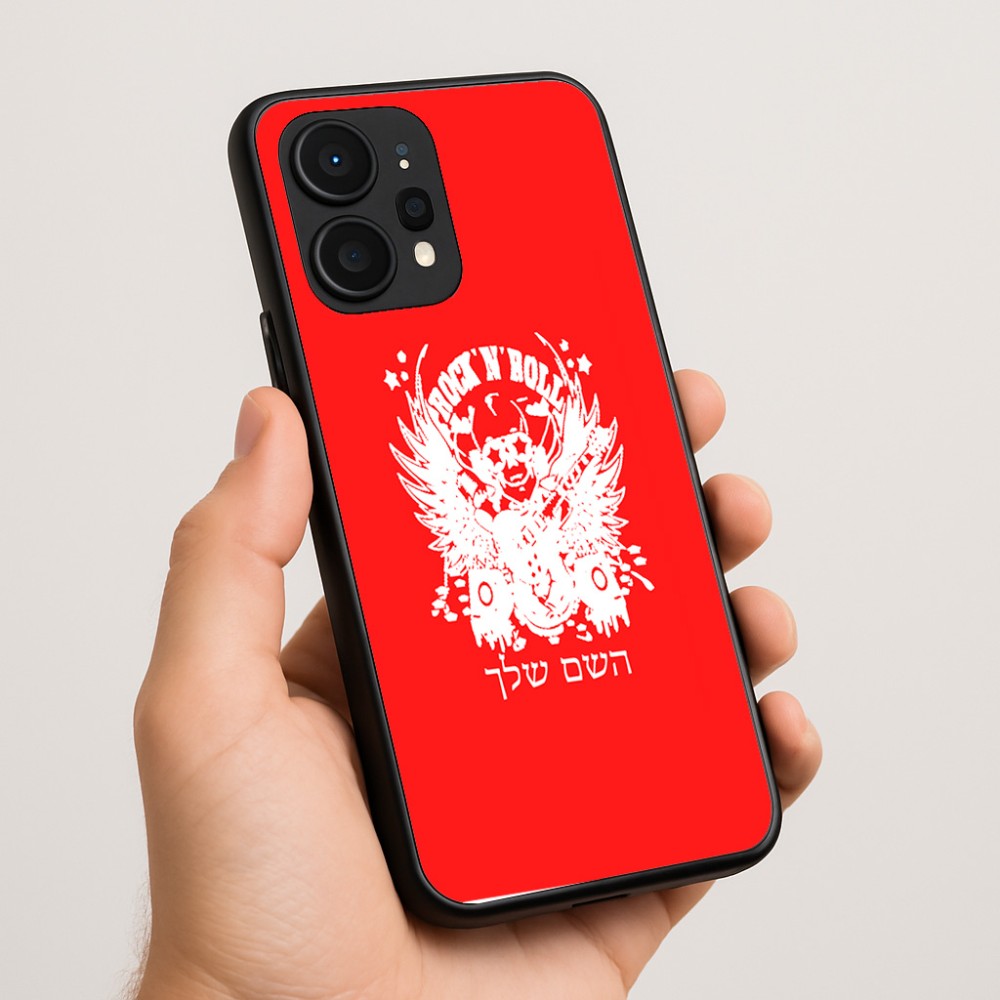 כיסוי בעיצוב אישי עם השם שלך לדגם - Realme P4 Power 5G בעיצוב רוקנרול