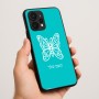 כיסוי בעיצוב אישי עם השם שלך לדגם - Realme P4 Power 5G בעיצוב פרפר
