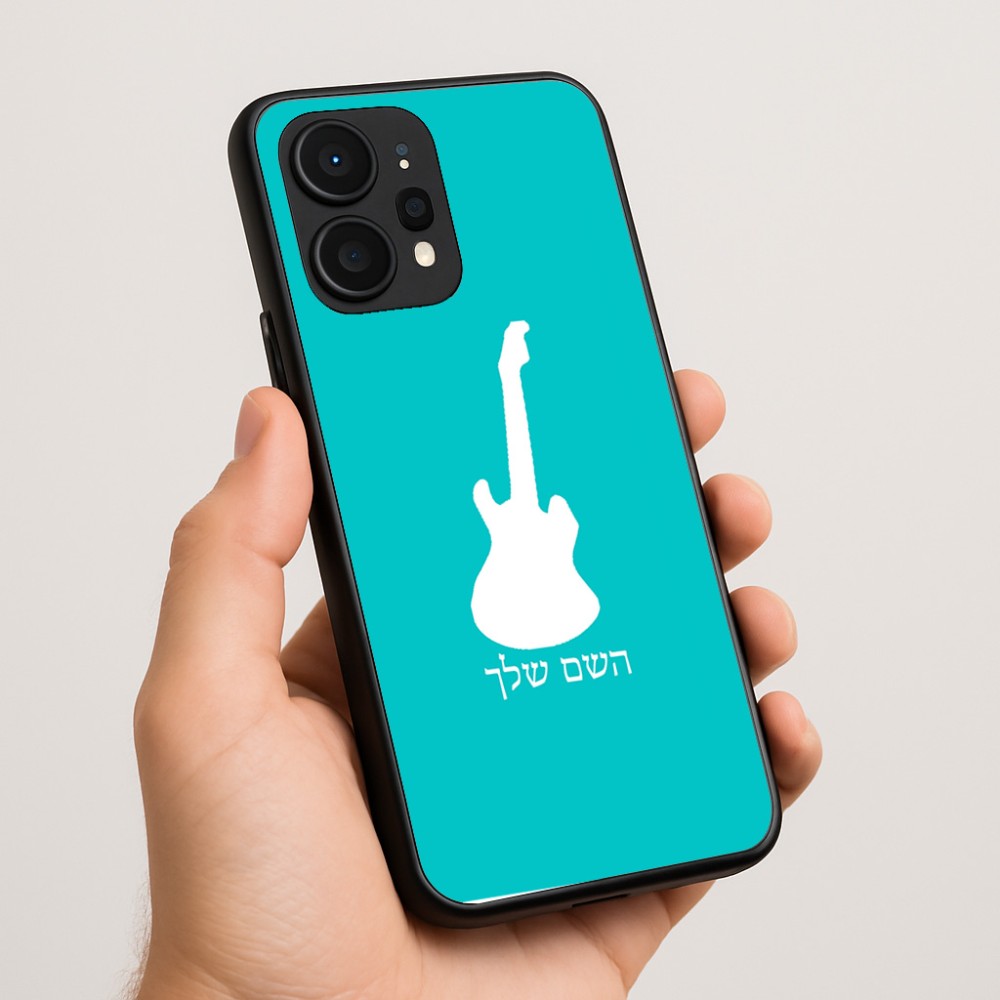 כיסוי בעיצוב אישי עם השם שלך לדגם - Realme P4 Power 5G בעיצוב גיטרה