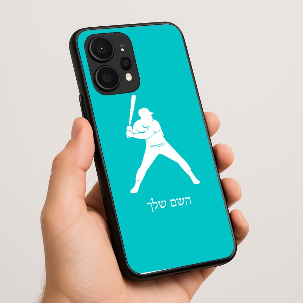 כיסוי בעיצוב אישי עם השם שלך לדגם - Realme P4 Power 5G בעיצוב שחקן בייסבול