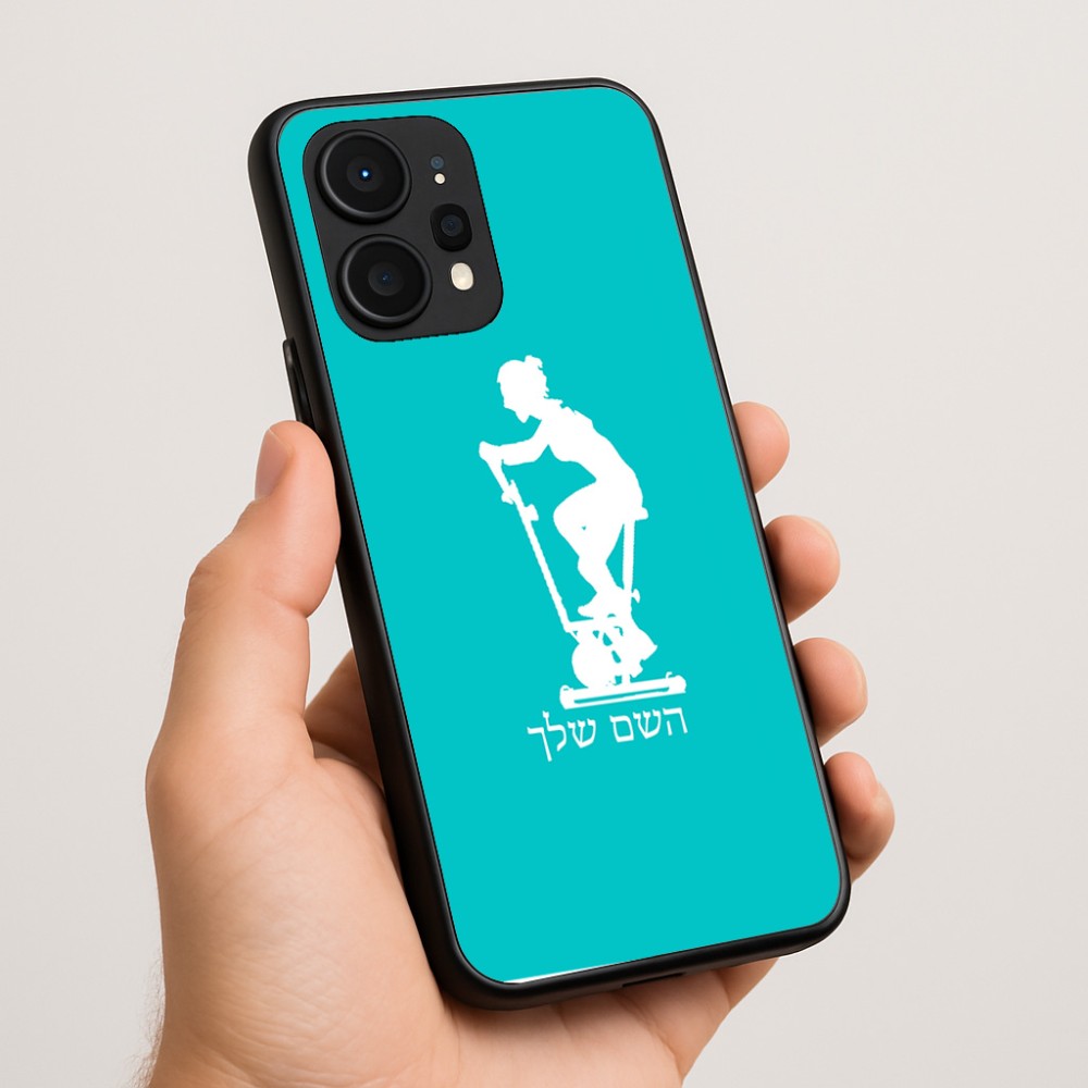כיסוי בעיצוב אישי עם השם שלך לדגם - Realme P4 Power 5G בעיצוב אימון ספינינג - אישה