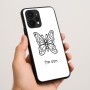 כיסוי בעיצוב אישי עם השם שלך לדגם - Realme P4 Power 5G בעיצוב פרפר