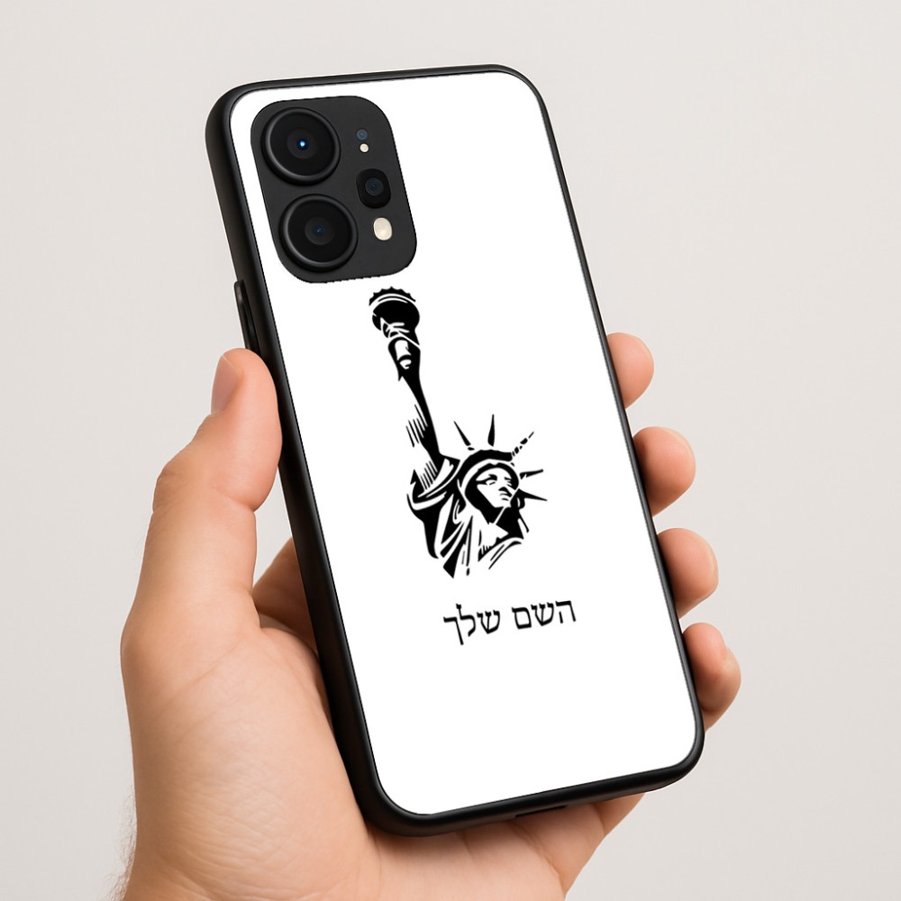 כיסוי בעיצוב אישי עם השם שלך לדגם - Realme P4 Power 5G בעיצוב פסל החירות