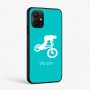 כיסוי בעיצוב אישי עם השם שלך לדגם - Realme P4x 5G בעיצוב רוכב אופניים