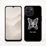 כיסוי בעיצוב אישי עם השם שלך לדגם - Realme P4x 5G בעיצוב פרפר