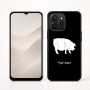 כיסוי בעיצוב אישי עם השם שלך לדגם - Realme P4x 5G בעיצוב חזיר
