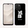 כיסוי בעיצוב אישי עם השם שלך לדגם - Realme P4x 5G בעיצוב ארנב מחזיק גזר